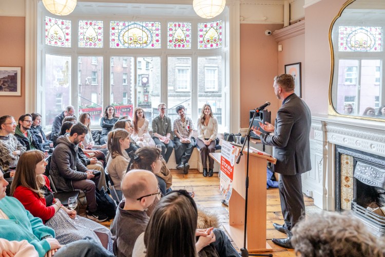 Hosting a book launch and fireside chat